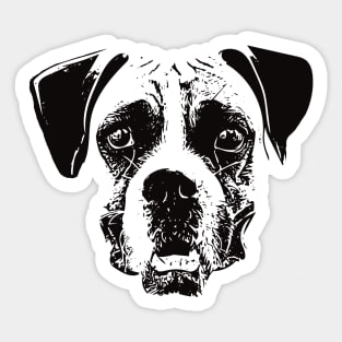 Boxer Dog - Boxer Christmas Gifts Sticker